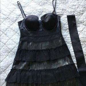 Guess Marciano bustier layer dress size S